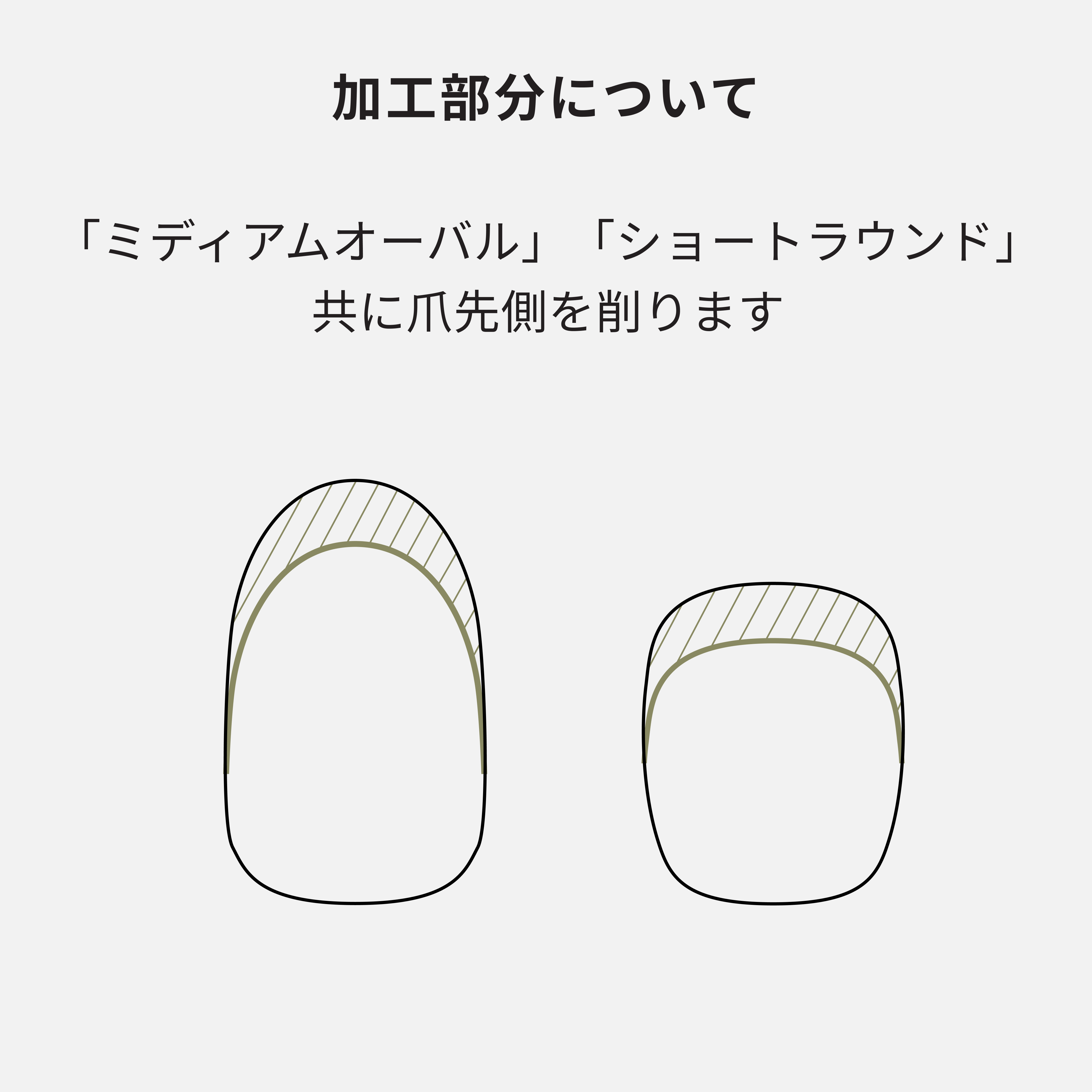 短くする加工(1本)