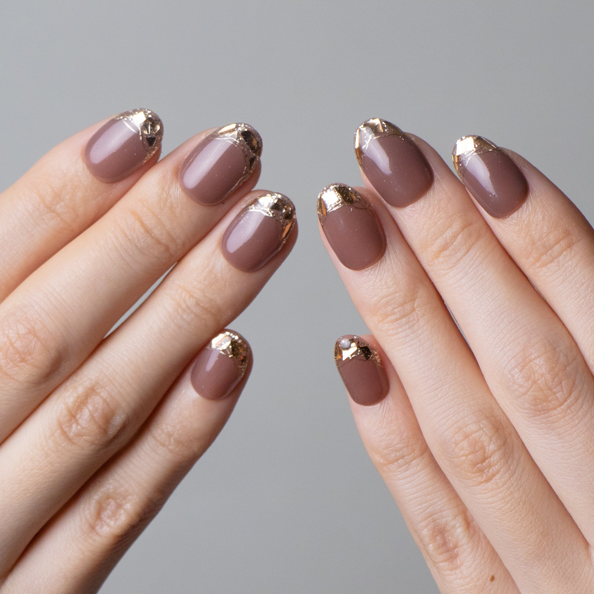 Glass French Brown Red
