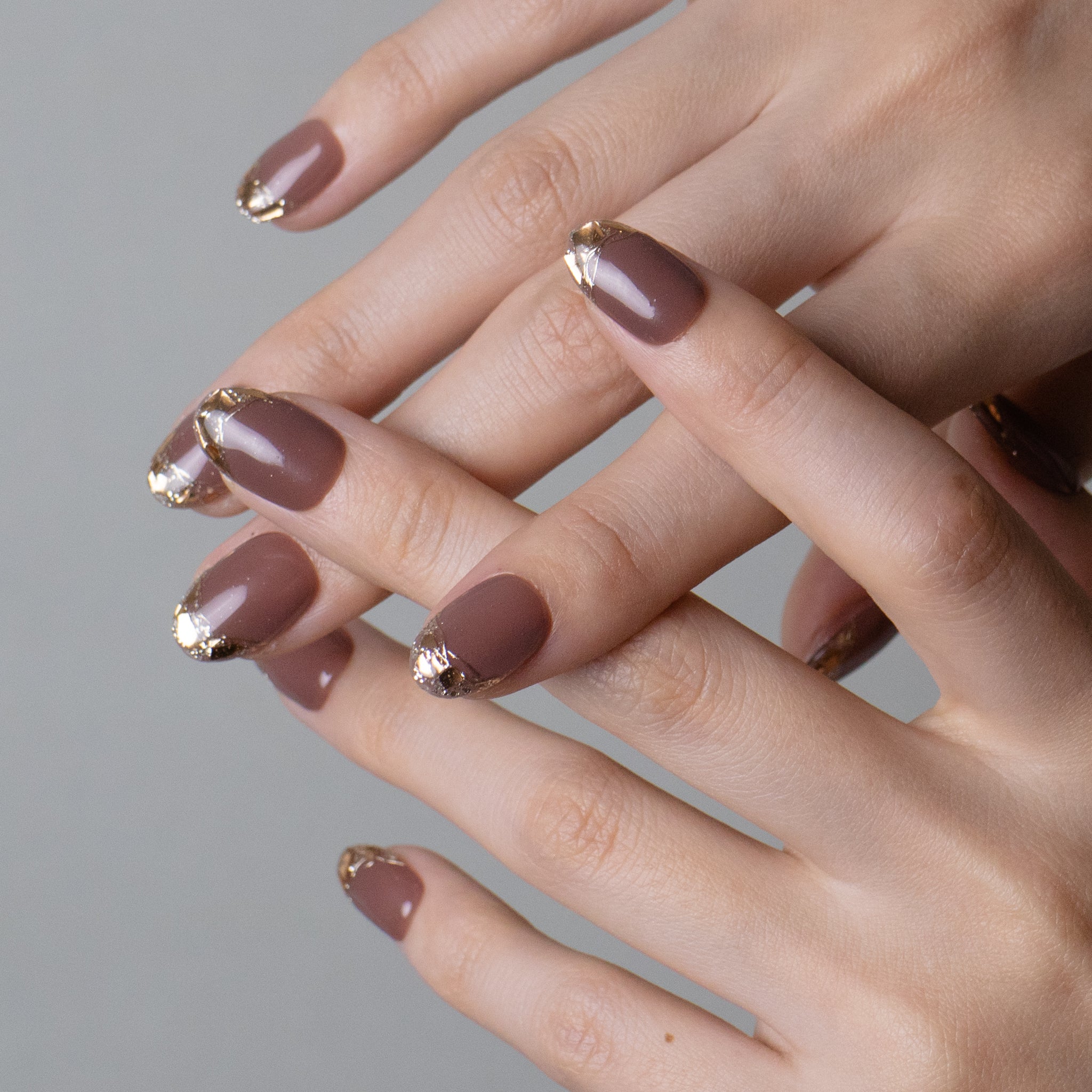 Glass French Brown Red