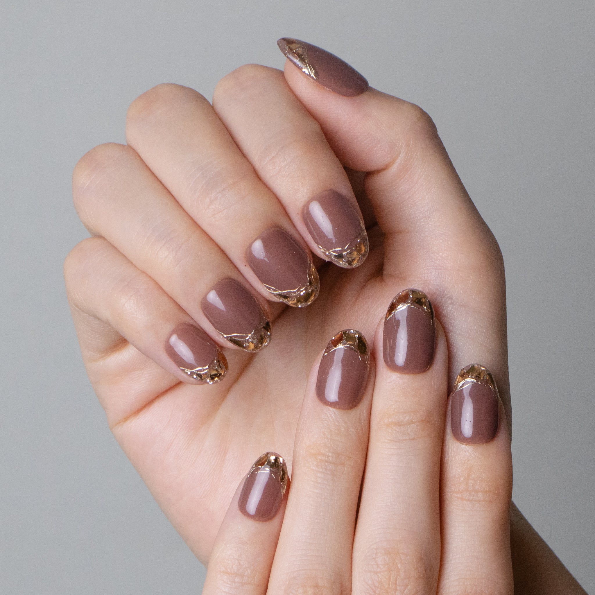 Glass French Brown Red