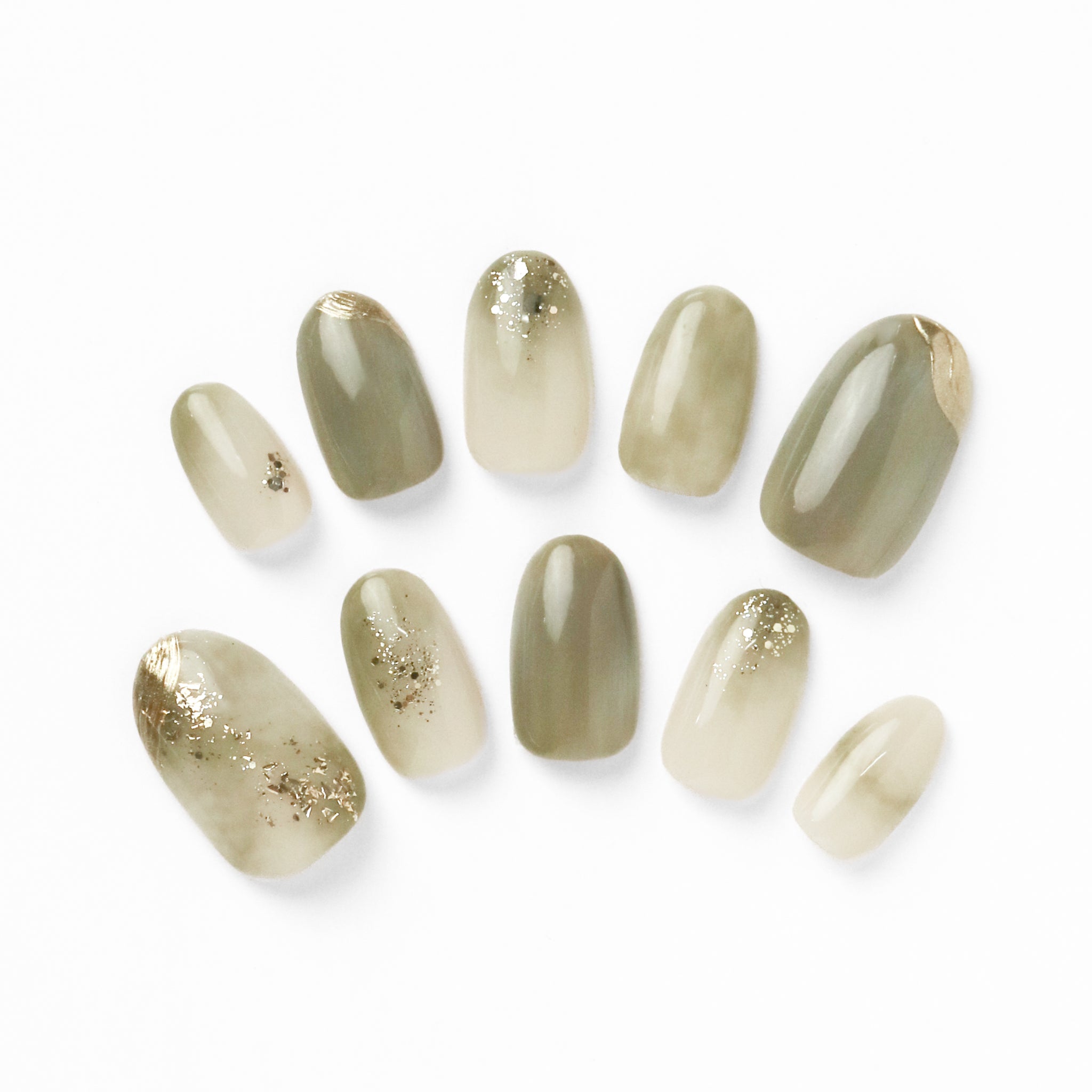 ネイルチップ・付け爪 EVER NAIL Matcha Latte Glaze K Matcha Latte Glaze