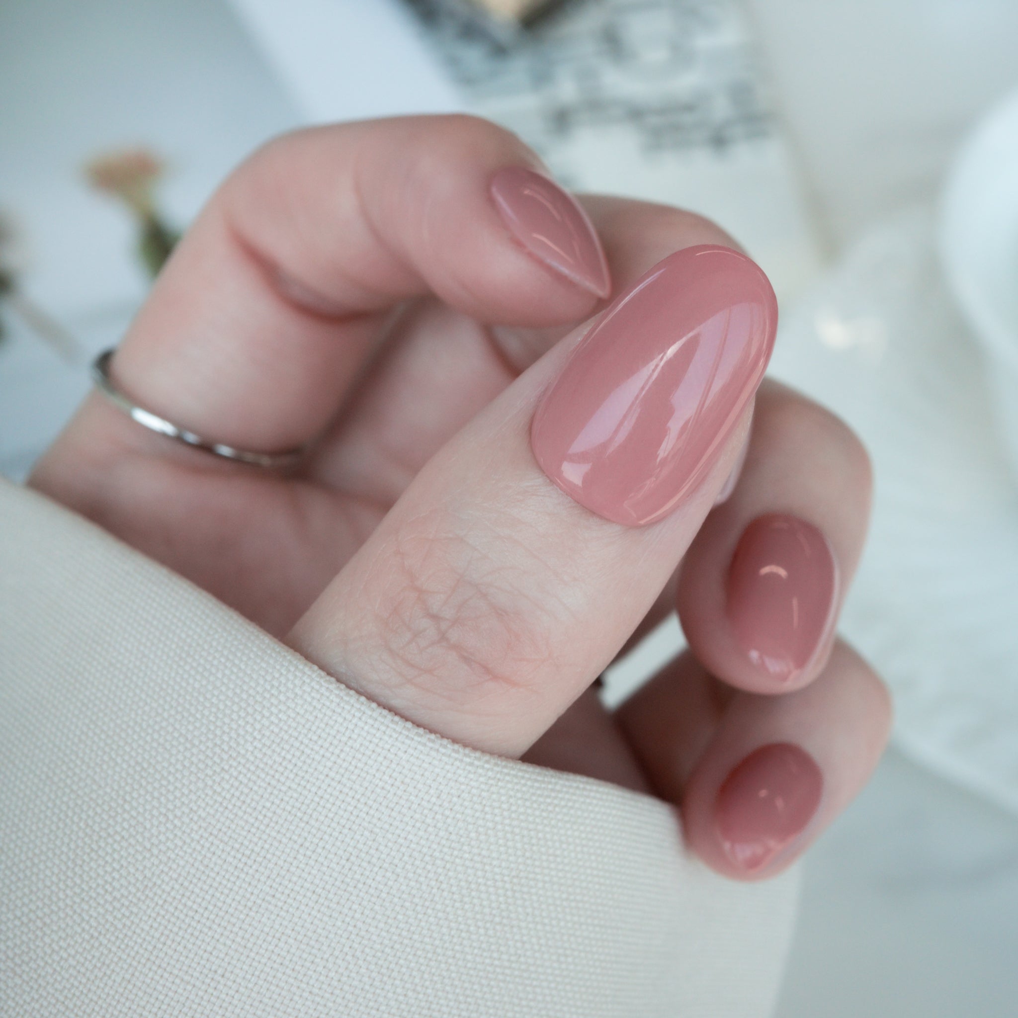 【EVERNAIL】Peach Tea(ラウンドショート) K Melty Peach Rouge